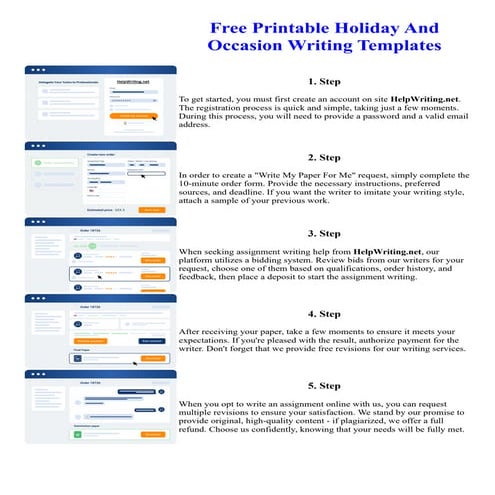 Free Printable Holiday And Occasion Writing Templates