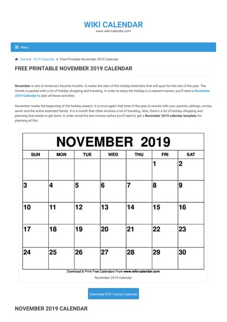 Free Printable November 2019 Calendar - Freeprintablenovember2019calendar 190921165406 Thumbnail 