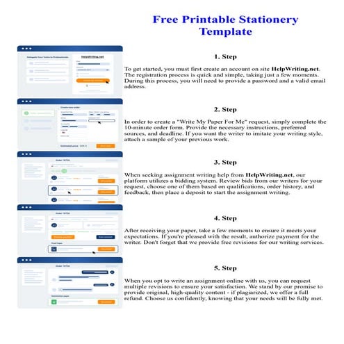 Free Printable Stationery Template | PDF