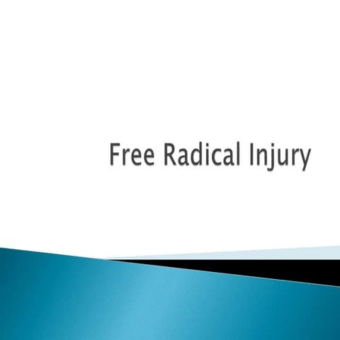 Free Radical Injury  by prof  dr naseer  ppt