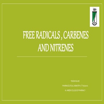 FREE RADICALS , CARBENES AND NITRENES.pptx