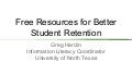Free Resources for Better Student Retention