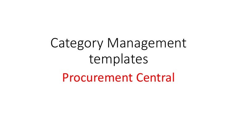 Free set of templates to Super Charge your Category Management Progra…