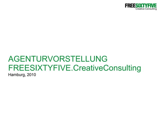 Freesixtyfive credentials slideshare