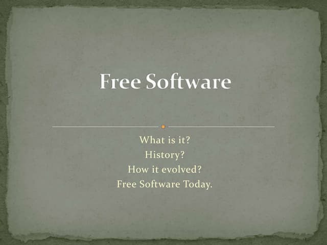Free software