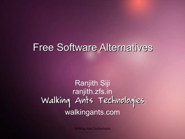 Linux Alternative Softwares