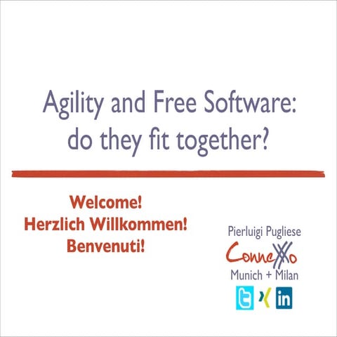 Free software and agile: Do they fit together?