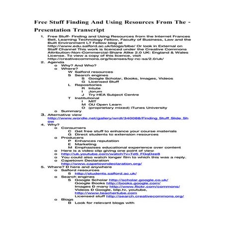 Free Stuff Finding And Using Resources From The