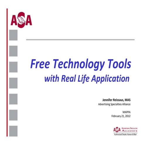 Free Tech Tools - MAPPA Feb 2012