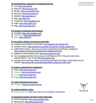 Toolbox for Freeapps
