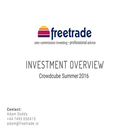 Freetrade 2016 Crowdcube deck