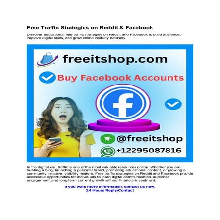 Free Traffic Strategies on Reddit & Facebook.docx