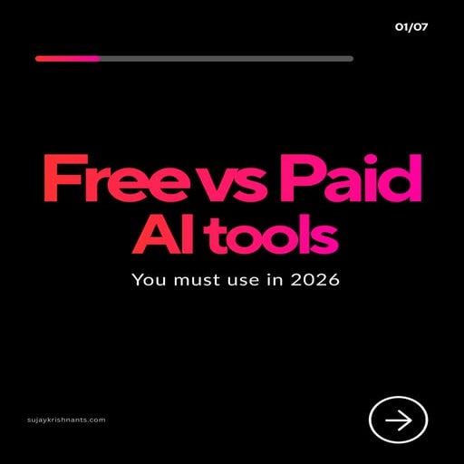 Free vs Paid AI Tools - You must use in 2026 | PDF
