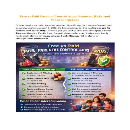Free vs Paid Parental Control Apps_ Features, Risks, and When to ...