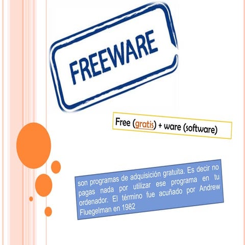 Freeware, shareware y software libre | PPTX