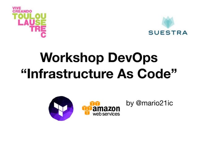 Workshop Infrastructure as Code - Suestra