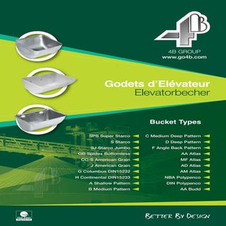 4B Godets d'Elévateurs (en acier et...