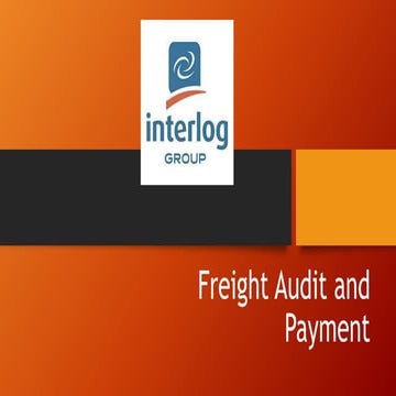Freight audit and payment