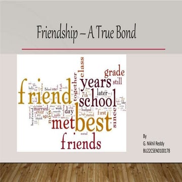 Friendship ppt | PPTX