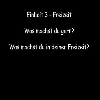 Freizeit aktivitaeten