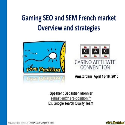 Online Gaming and Casino SEO in France