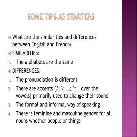 French basics & grammar  updated