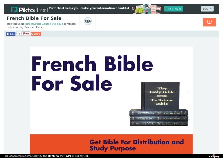 French bible for sale
