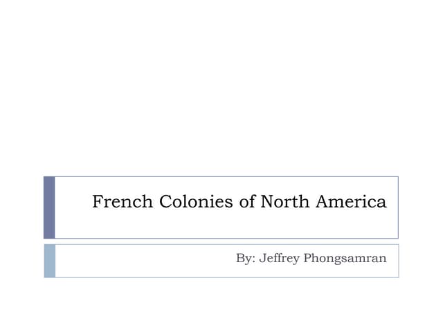 French colonies of north america