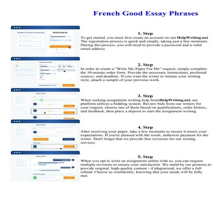 French Good Essay Phrases. Online assignment writing service.