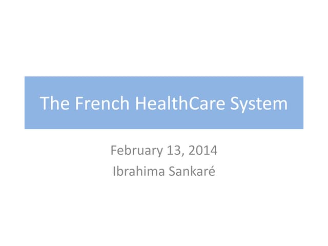 French health care system
