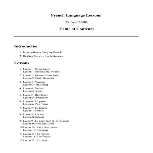 moutamani chafik French language lessons