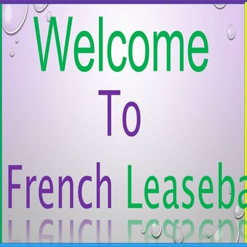 French Real Estate and French Leaseback | PPTX
