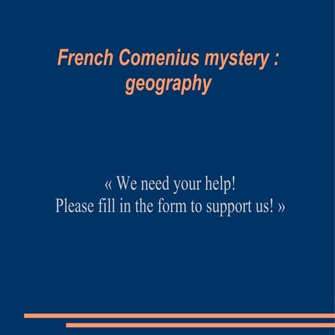 French mystery geo