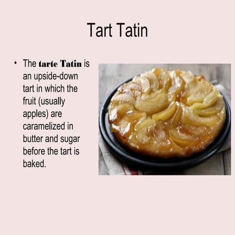 French tart tatin