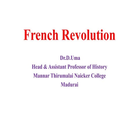 French Revolution | PPTX