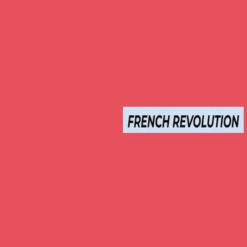  French revolution    