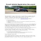 French Vehicle Registration Check – FXOECZ