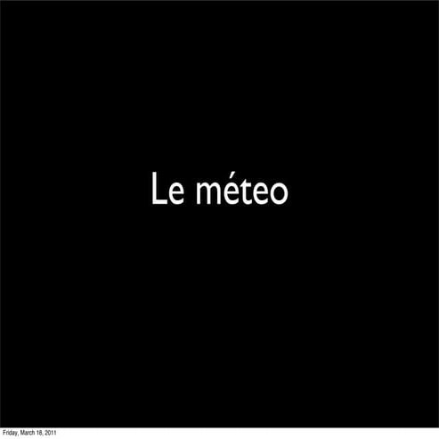 French weather report