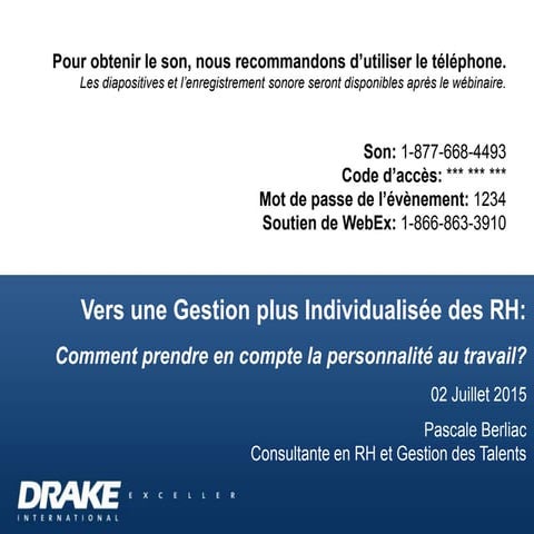 Vers une gestion plus individualisee des RH: 