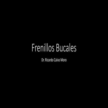 Frenillos Bucales