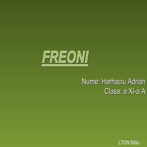Freoni-Agenti frigorifici | PPT