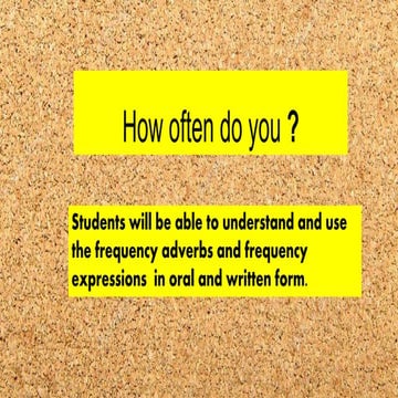 Frequency adverbs ppt | PPT