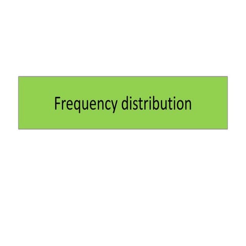 Frequency distribution432021
