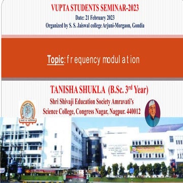 Study of Frequency Modulation of waves and its application