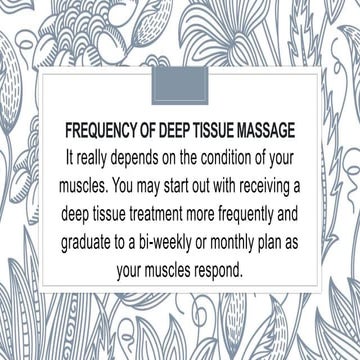 Understanding the Benefits of Deep Tissue Massage Therapy | PPTX