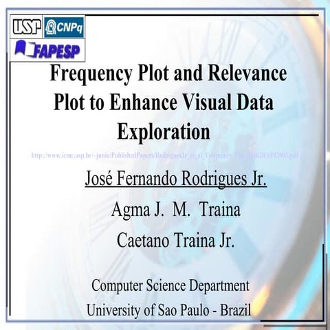 Frequency plot and relevance plot to enhance visual data exploration