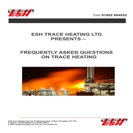 Frequently Asked Questions on Trace Heating | PDF