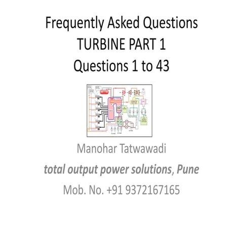Frequently asked questions on turbines Part 1