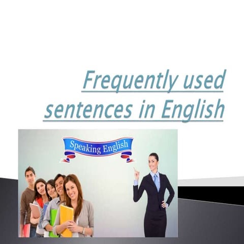 Frequently used sentences in english