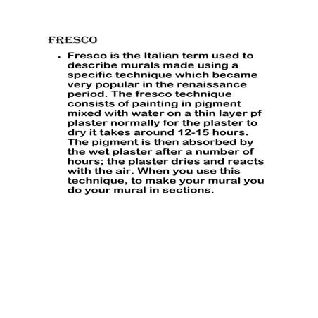 Fresco | DOC